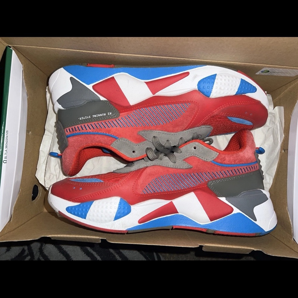 Puma Red and Blue RS-X Sneakers Spider-Man - Picture 6 of 6